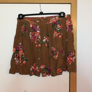 Fall Floral Skirt